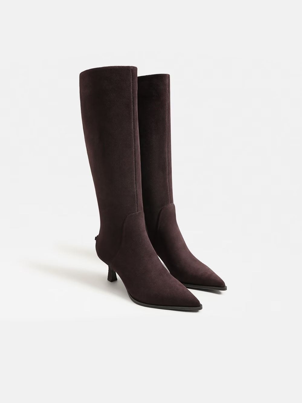 Sam Edelman Over-the-Knee Pointed Toe Suede Boots in Dark Brown 8 M